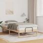 Preview: ARDEBO.de - Bettrahmen Braun 90 x 200 cm Massives Kiefernholz
