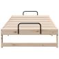 Preview: Bettrahmen Braun 90 x 200 cm Massives Kiefernholz