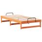 Preview: Bettrahmen Braun 90 x 200 cm Massives Kiefernholz