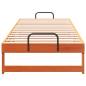 Preview: Bettrahmen Braun 80 x 200 cm Massives Kiefernholz
