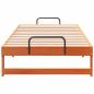 Preview: Bettrahmen Braun 75 x 190 cm Massives Kiefernholz