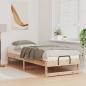 Preview: Bettrahmen Braun 80 x 210 cm Massives Kiefernholz