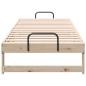 Preview: Bettrahmen Braun 80 x 210 cm Massives Kiefernholz