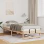 Preview: ARDEBO.de - Bettrahmen Braun 90 x 210 cm Massives Kiefernholz