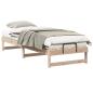 Preview: Bettrahmen Braun 90 x 210 cm Massives Kiefernholz