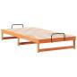 Preview: Bettrahmen Braun 100 x 210 cm Massives Kiefernholz
