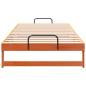 Preview: Bettrahmen Braun 100 x 210 cm Massives Kiefernholz