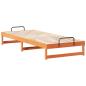 Preview: Bettrahmen Braun 80 x 220 cm Massives Kiefernholz
