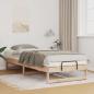 Preview: ARDEBO.de - Bettrahmen Braun 100 x 220 cm Massives Kiefernholz