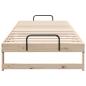 Preview: Bettrahmen Braun 100 x 220 cm Massives Kiefernholz