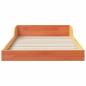 Preview: Bettrahmen Wachsbraun 90 x 210 cm Massives Kiefernholz
