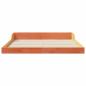 Preview: Bettrahmen Wachsbraun 140 x 210 cm Massives Kiefernholz