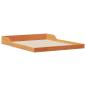 Preview: Bettrahmen Wachsbraun 160 x 220 cm Massives Kiefernholz