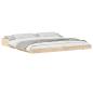 Preview: Bettrahmen Braun 180 x 220 cm Massives Kiefernholz