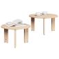 Preview: Couchtisch 2 stk. Natur 47,5 x 47,5 x 27 cm Massivholz Kiefer