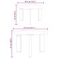 Preview: Couchtisch 2 stk. Natur 47,5 x 47,5 x 27 cm Massivholz Kiefer