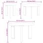Preview: Couchtisch 3 stk. Natur 47,5 x 47,5 x 27 cm Massivholz Kiefer