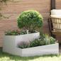 Preview: ARDEBO.de - Garten-Pflanzgefäß Silber 80 x 80 x 50 cm Edelstahl