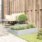 Preview: Garten-Pflanzgefäß Silber 100 x 100 x 50 cm Verzinkter Stahl