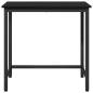 Preview: Tisch Schwarz Eichen-Optik 100 x 50 x 76,5 cm