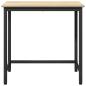 Preview: Tisch Sonoma-Eiche 100 x 50 x 76,5 cm Ingenieure Holz und Stahl