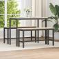 Preview: ARDEBO.de - Esstische 100 x 32,5 x 49 cm 2 stk. Massives Kiefernholz Natur