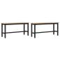 Preview: Esstische 100 x 32,5 x 49 cm 2 stk. Massives Kiefernholz Natur