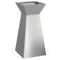 Preview: Säulen Pflanzer 2 stk. Silber 35 x 35 x 73 cm Edelstahl