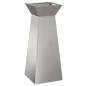 Preview: Säulen Pflanzer 2 stk. Silber 40 x 40 x 100 cm Edelstahl