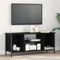 Preview: ARDEBO.de - TV-Schränk 102 x 35 x 45 cm Schwarz Eichen-Optik Holzwerkstoff