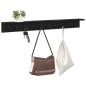 Preview: Wandmontierter nachttisch Wandhalterung Schwarz Eichen-Optik