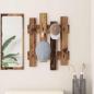 Preview: ARDEBO.de - Wandmontierter nachttisch Wandhalterung Altholz 60 x 3 x 82 cm