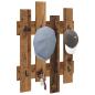 Preview: Wandmontierter nachttisch Wandhalterung Altholz 60 x 3 x 82 cm
