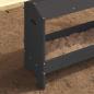 Preview: Hühnerfütterungsrinne Schwarz 81 x 32 x 53,5 cm
