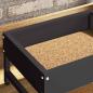 Preview: Vogel-Feeder Schwarz 34 x 26 x 16 cm Kaltgewalzter Stahl