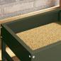 Preview: Vogel-Feeder Olive Grün 34 x 26 x 16 cm Kaltgewalzter Stahl
