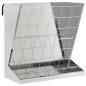 Preview: Heu Futterspender Silber 71 x 33 x 70 cm 5 kg Verzinkter Stahl