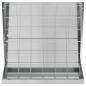 Preview: Heu Futterspender Silber 71 x 33 x 70 cm 5 kg Verzinkter Stahl