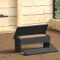 Preview: ARDEBO.de - Hühnertretfeeder Schwarz 48,5 x 39,5 x 19 cm 5 kg