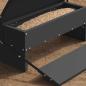 Preview: Hühnertretfeeder Schwarz 48,5 x 39,5 x 19 cm 5 kg