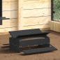 Preview: ARDEBO.de - Hühnertretfeeder Schwarz 75 x 53 x 20,5 cm 10 kg