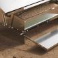 Preview: Hühnertretfeeder Silber 75 x 53 x 20,5 cm 10 kg