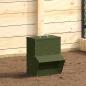 Preview: ARDEBO.de - Hühnerfütterer Olive Grün 35 x 30,5 x 43,5 cm