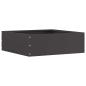 Preview: ARDEBO.de - Rasenkante 40 x 40 x 13 cm Stahl Schwarz