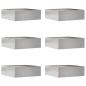 Preview: ARDEBO.de - Rasenkante 6 stk. 40 x 40 x 13 cm Edelstahl Silber