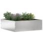 Preview: Rasenkante 6 stk. 40 x 40 x 13 cm Edelstahl Silber
