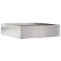 Preview: ARDEBO.de - Rasenkante 50 x 50 x 13 cm Edelstahl Silber