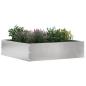 Preview: Rasenkante 50 x 50 x 13 cm Edelstahl Silber