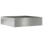 Preview: ARDEBO.de - Rasenkante 50 x 50 x 13 cm Verzinkter Stahl Silber