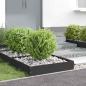 Preview: Rasenkante 6 stk. 60 x 60 x 13 cm Stahl Schwarz